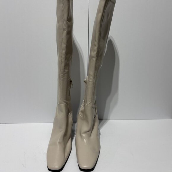 Steve Madden Women’s Lamarca White Knee High Boots, Size 6.5 M - Picture 3 of 6